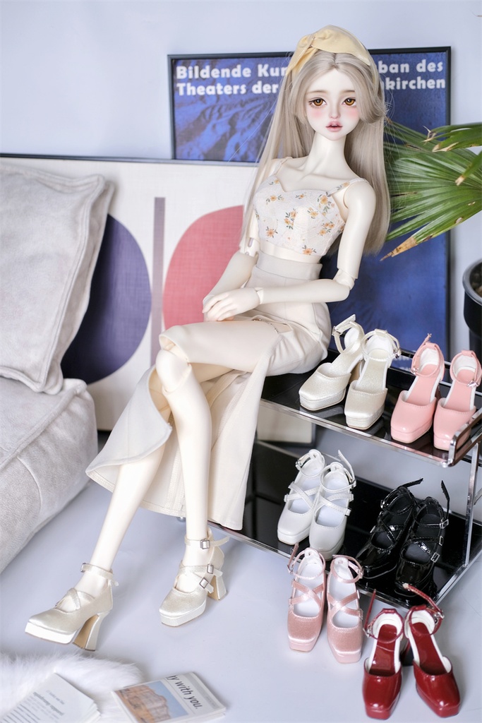 【カカ星球】【1/3】ドール靴  ハイヒール ベルト有り、ベルト無し選択可