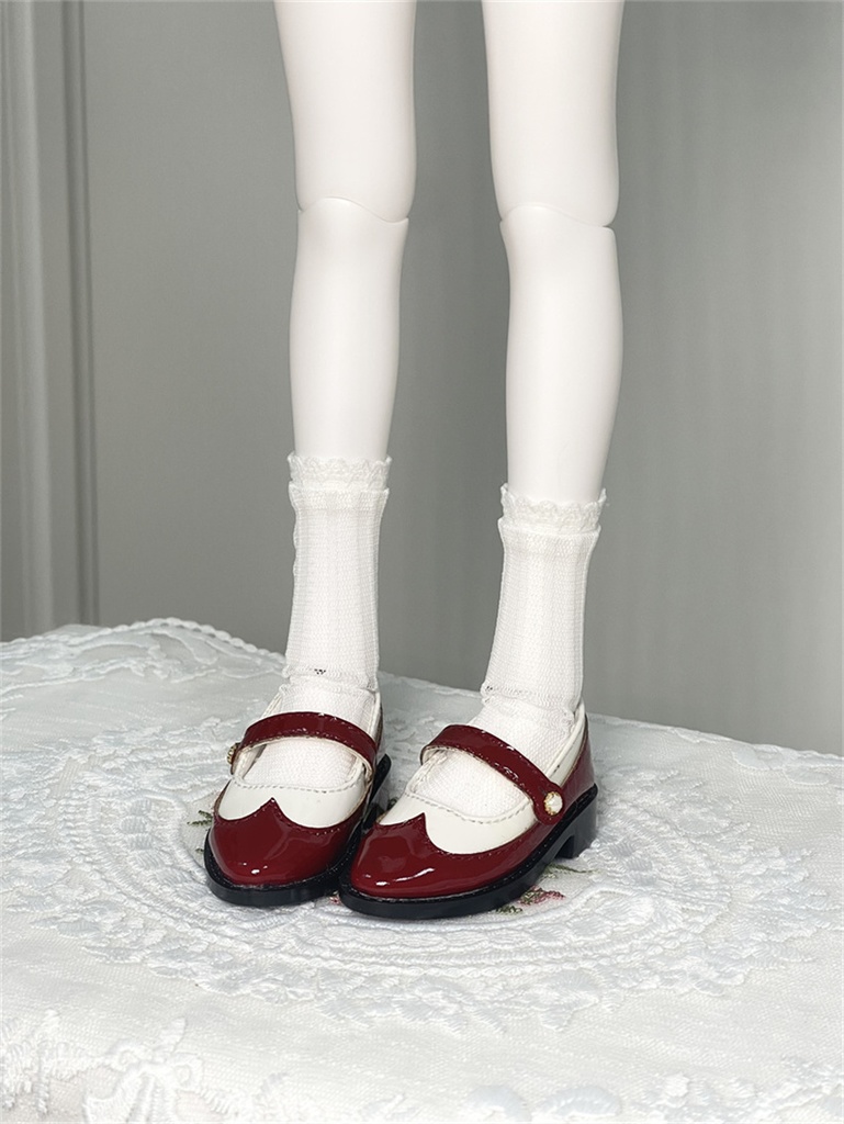 【カカ星球】【1/6】ドール靴 デザインバイカラーパンプス