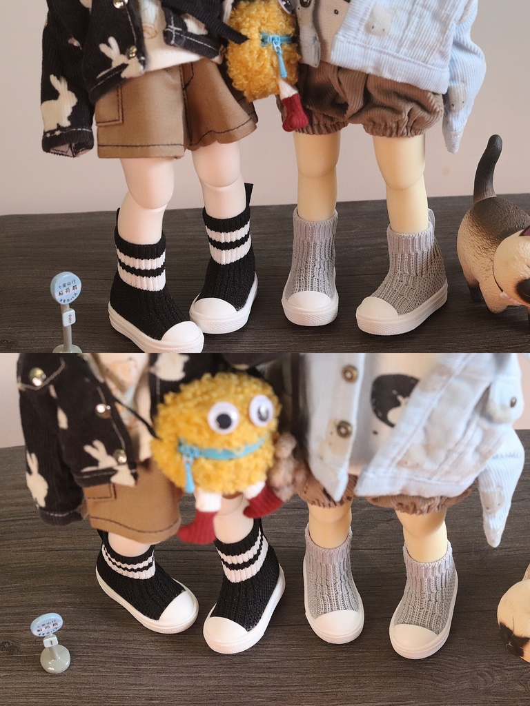 【カカ星球】【1/6,1/4,1/3,popo68】ドール靴　ソックススニーカー