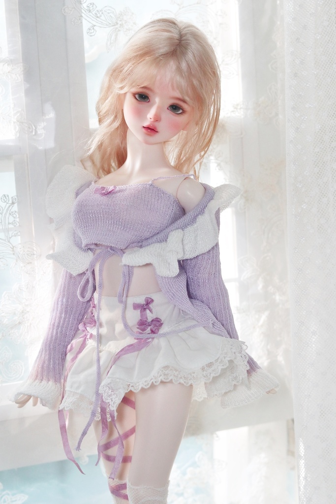 【カカ星球】【1/4】ドール服 ニットカーディガンセット