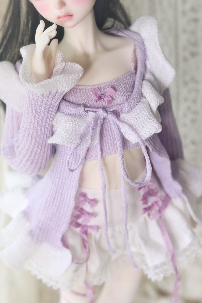 【カカ星球】【1/4】ドール服 ニットカーディガンセット