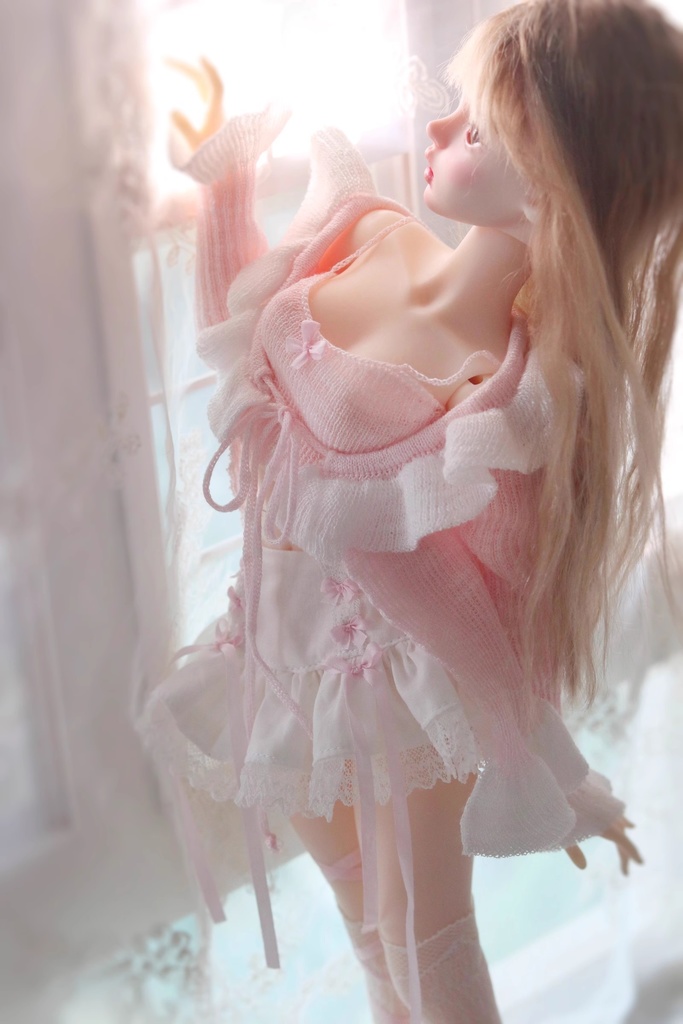 【カカ星球】【1/4】ドール服 ニットカーディガンセット