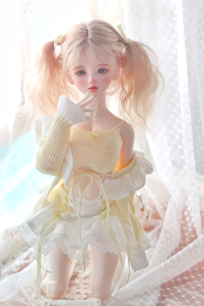 【カカ星球】【1/4】ドール服 ニットカーディガンセット