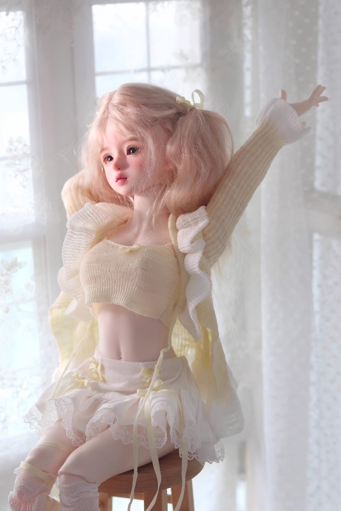 【カカ星球】【1/4】ドール服 ニットカーディガンセット
