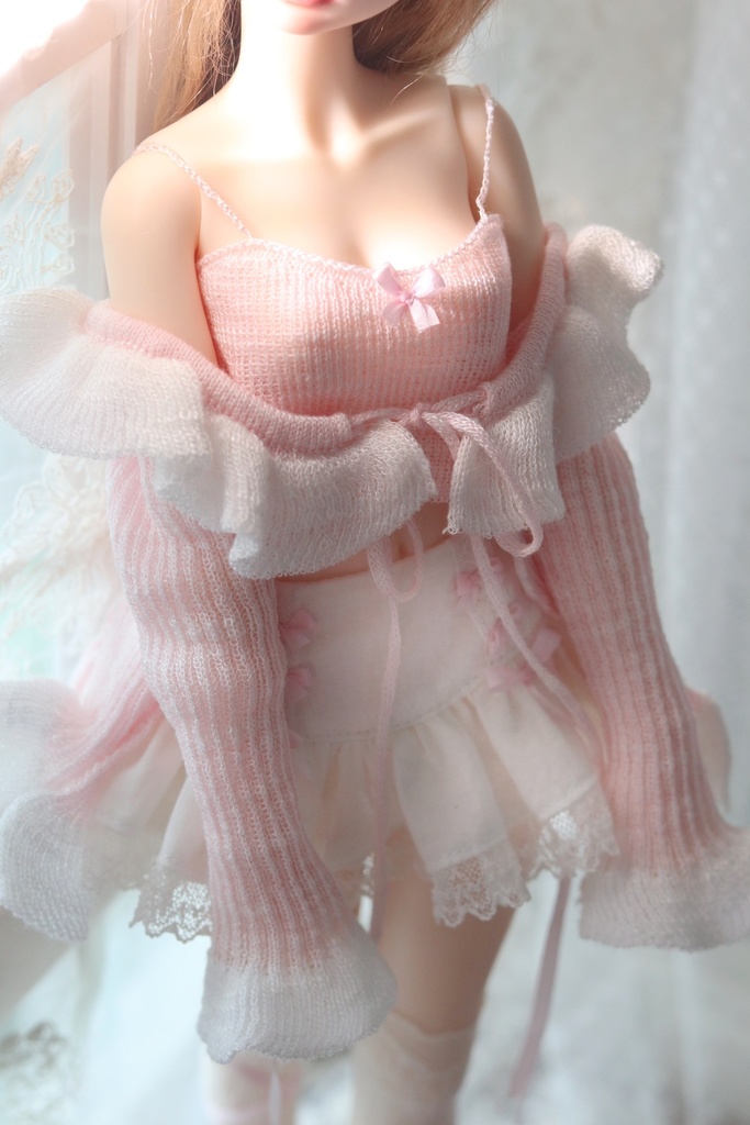 【カカ星球】【1/4】ドール服 ニットカーディガンセット