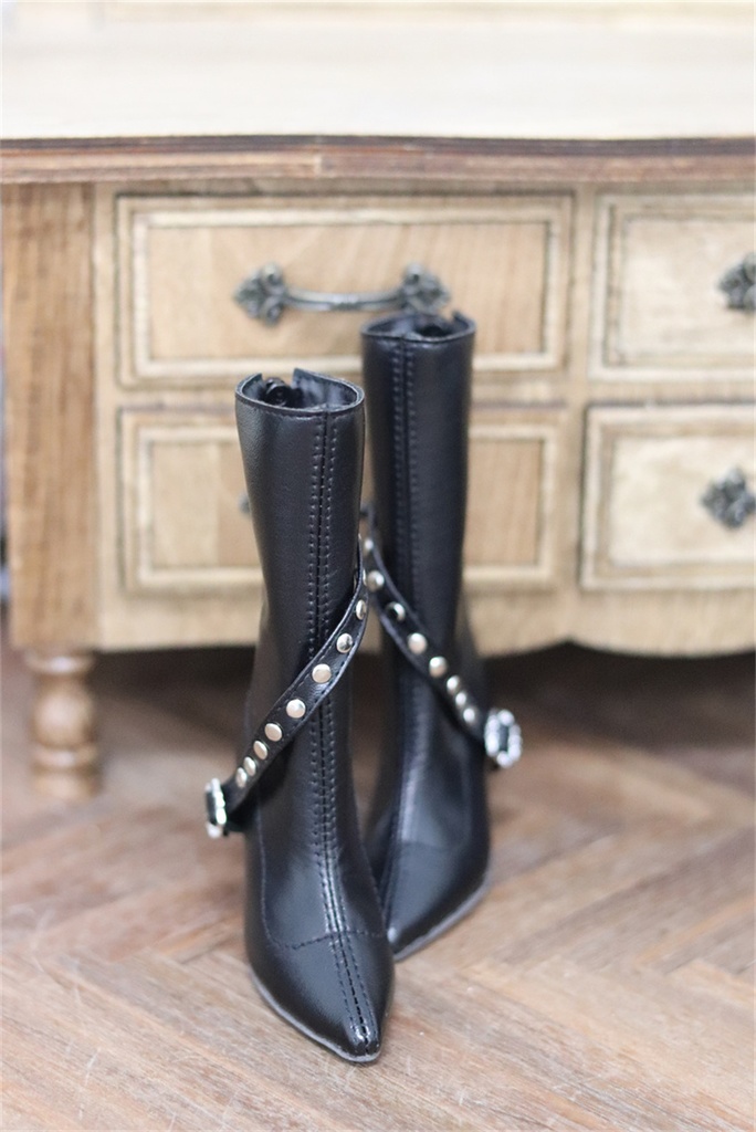 【カカ星球】【1/3】ドール靴 スタッズベルトブーツ