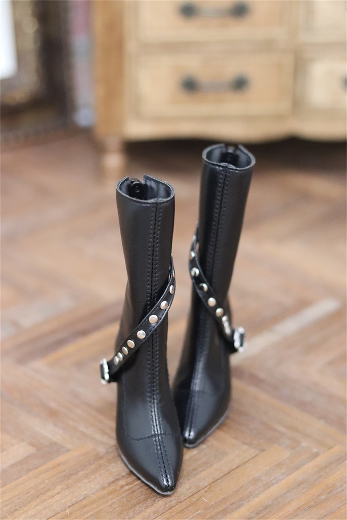 【カカ星球】【1/3】ドール靴 スタッズベルトブーツ