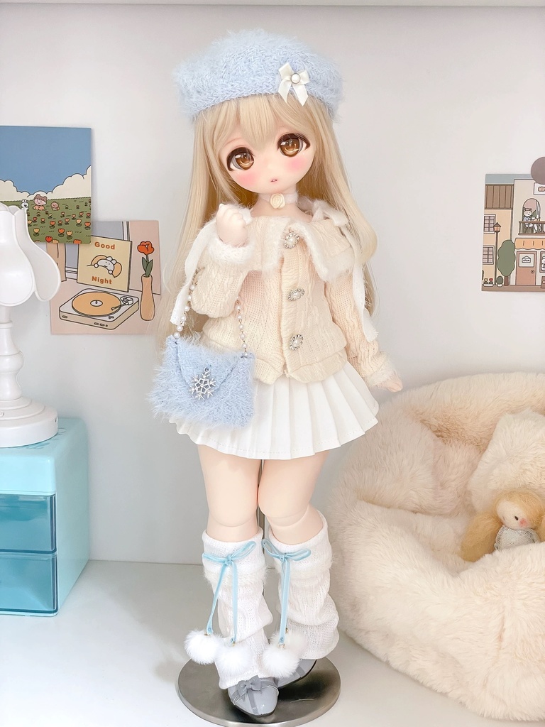 【1/6】ドール服 ふわふわにっと