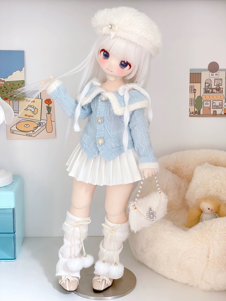 【1/6】ドール服 ふわふわにっと