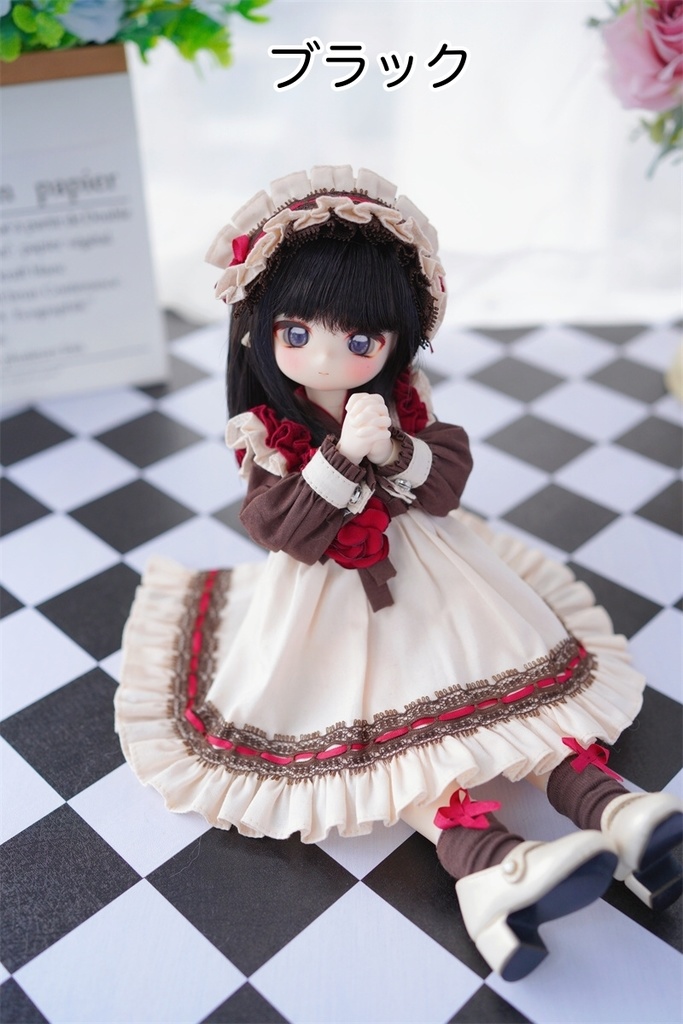 【カカ星球】【7-8, 6-7inch】ドールウィッグ セミロング ストレート