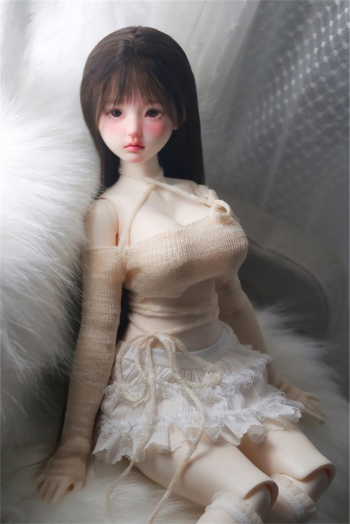 【カカ星球】【1/4】ドール服 ニットストラップトップス,スカート