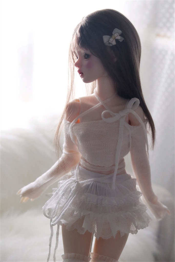 【カカ星球】【1/4】ドール服 ニットストラップトップス,スカート