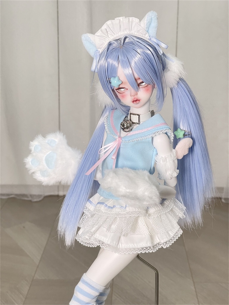 【カカ星球】【7-8, 8.5-9inch】ドールウィッグ インテークツイン