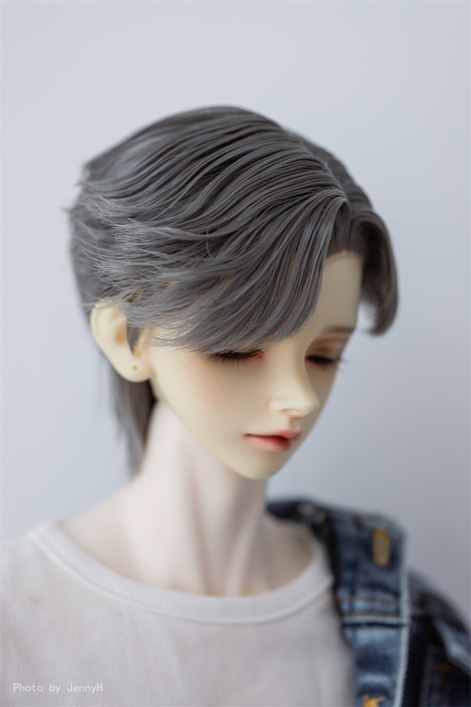 【カカ星球】【8.5-9inch】ドールウィッグ かき上げウェーブ