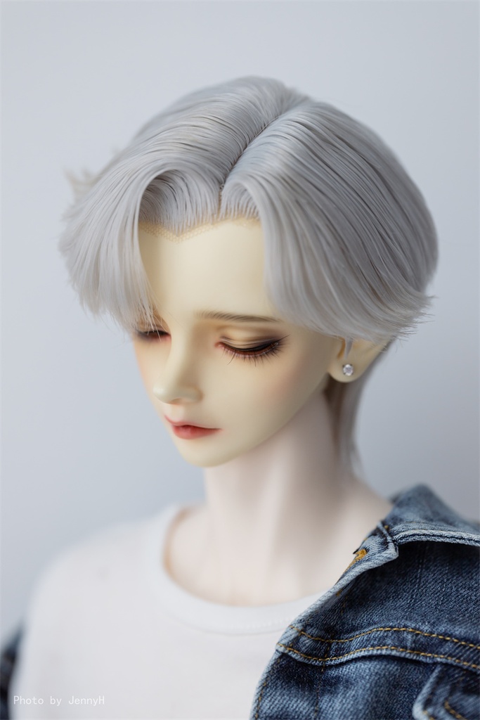 【カカ星球】【8.5-9inch】ドールウィッグ かき上げウェーブ