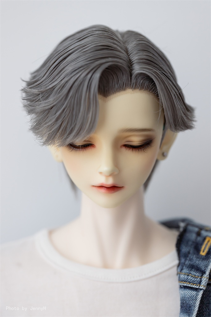 【カカ星球】【8.5-9inch】ドールウィッグ かき上げウェーブ