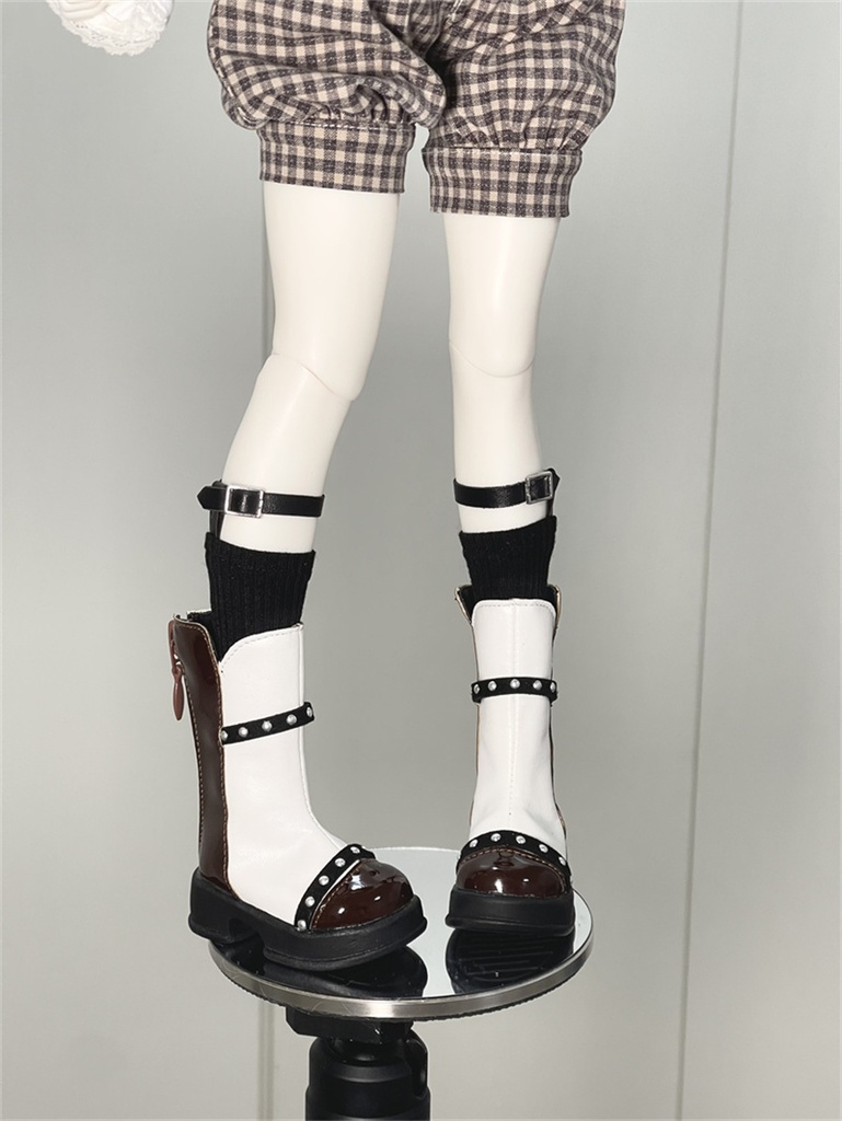 【カカ星球】【1/4】ドール靴 スタッズブーツ