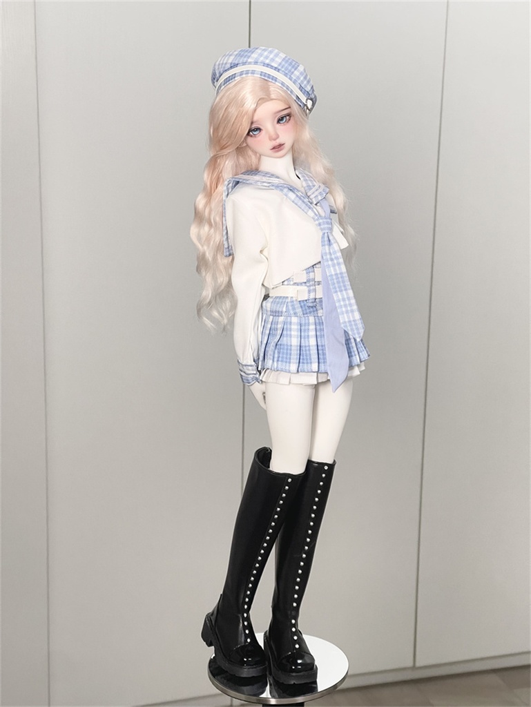 【カカ星球】【1/4】ドール靴 スタッズロングブーツ
