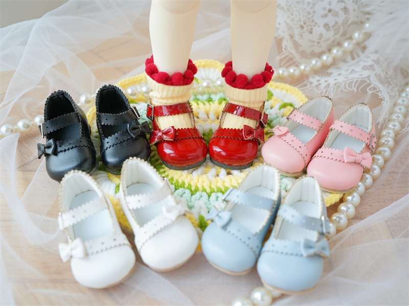 【カカ星球】【1/6】ドール靴 リボンロリータパンプス