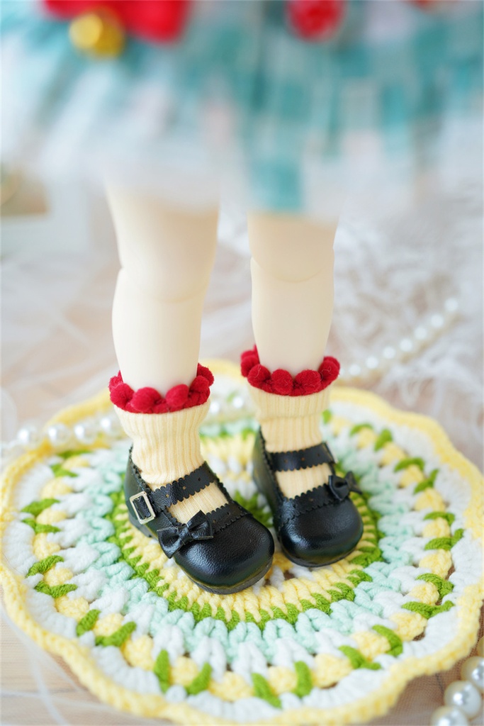 【カカ星球】【1/6】ドール靴 リボンロリータパンプス