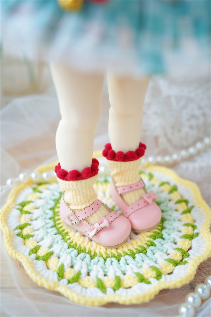 【カカ星球】【1/6】ドール靴 リボンロリータパンプス