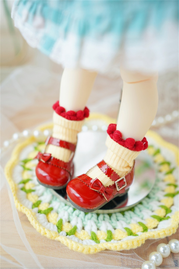 【カカ星球】【1/6】ドール靴 リボンロリータパンプス