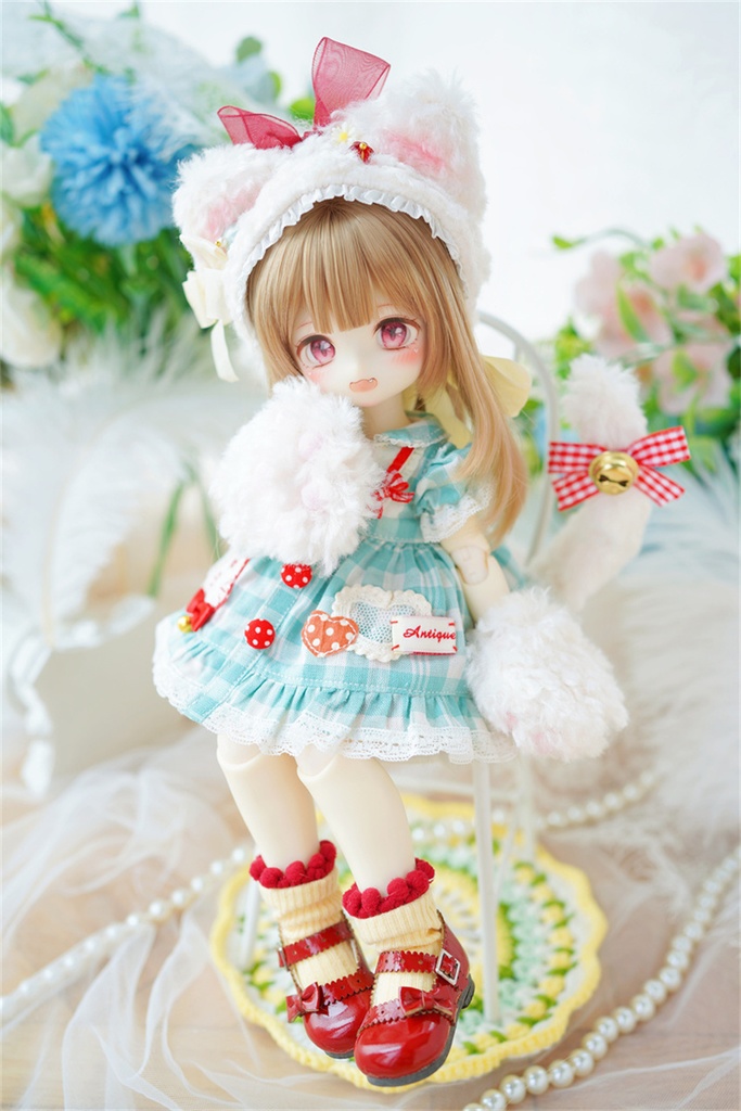 【カカ星球】【1/6】ドール靴 リボンロリータパンプス