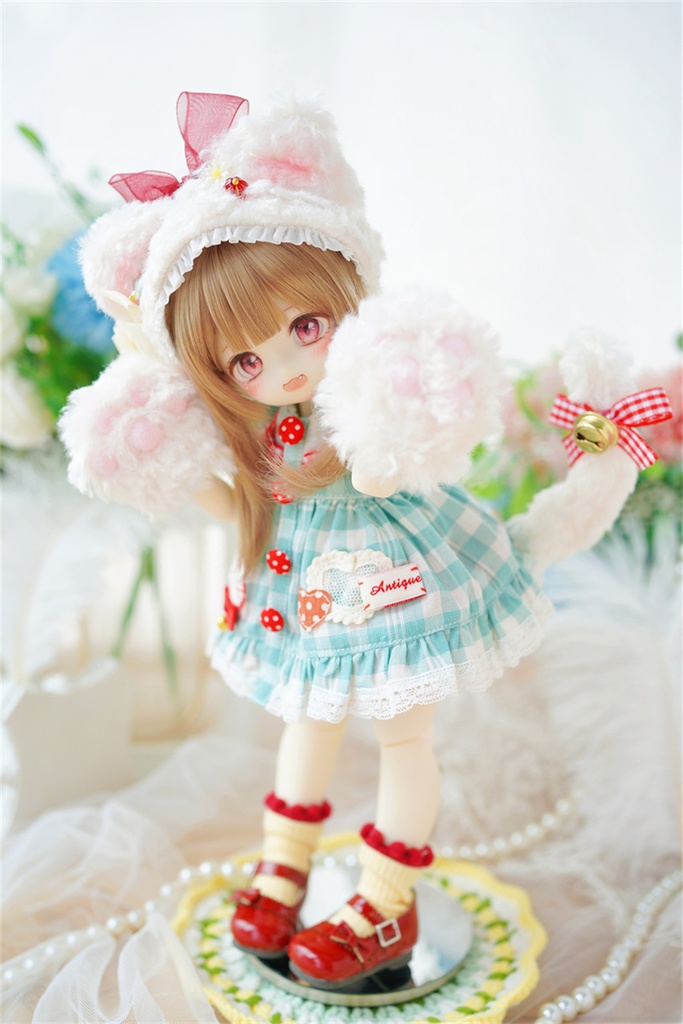 【カカ星球】【1/6】ドール靴 リボンロリータパンプス