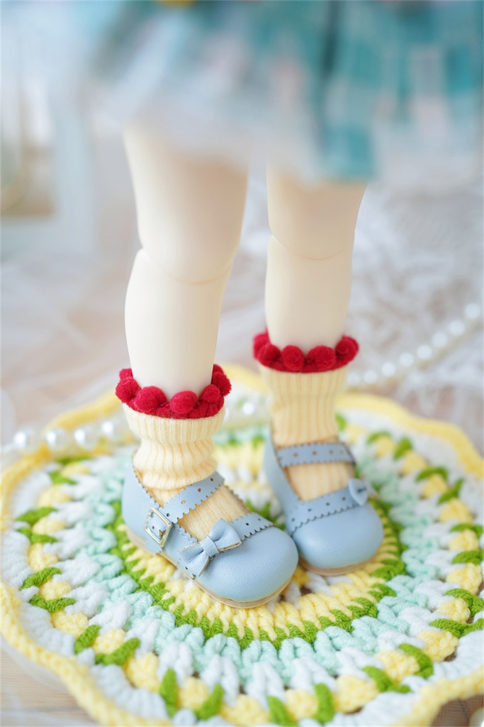 【カカ星球】【1/6】ドール靴 リボンロリータパンプス