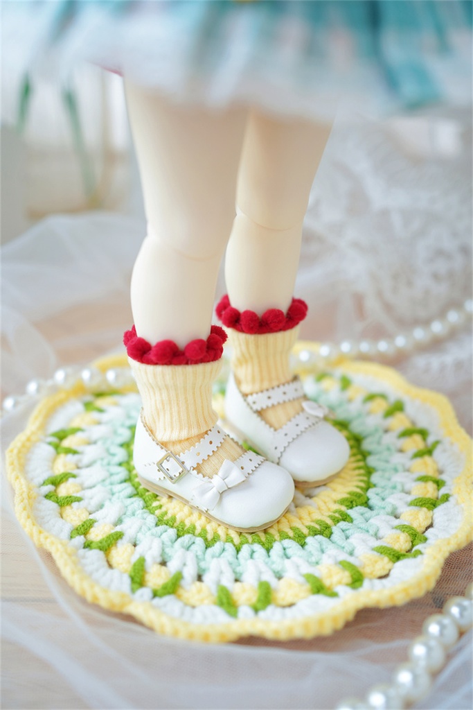 【カカ星球】【1/6】ドール靴 リボンロリータパンプス