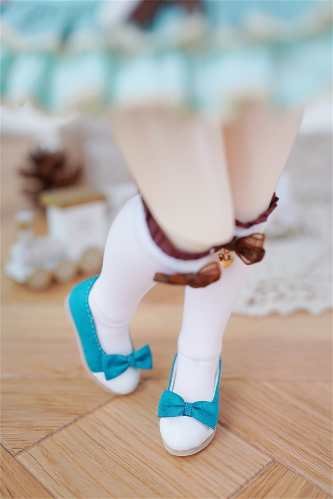 【カカ星球】【1/6】ドール靴　リボン付きパンプス