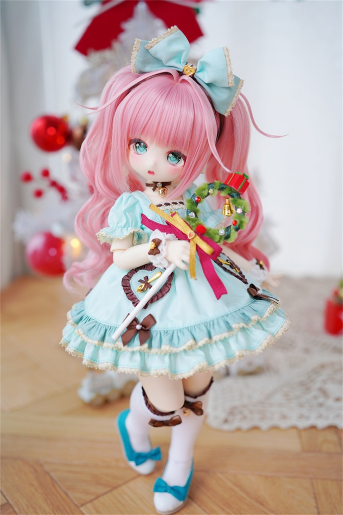 【カカ星球】【1/6】ドール靴　リボン付きパンプス