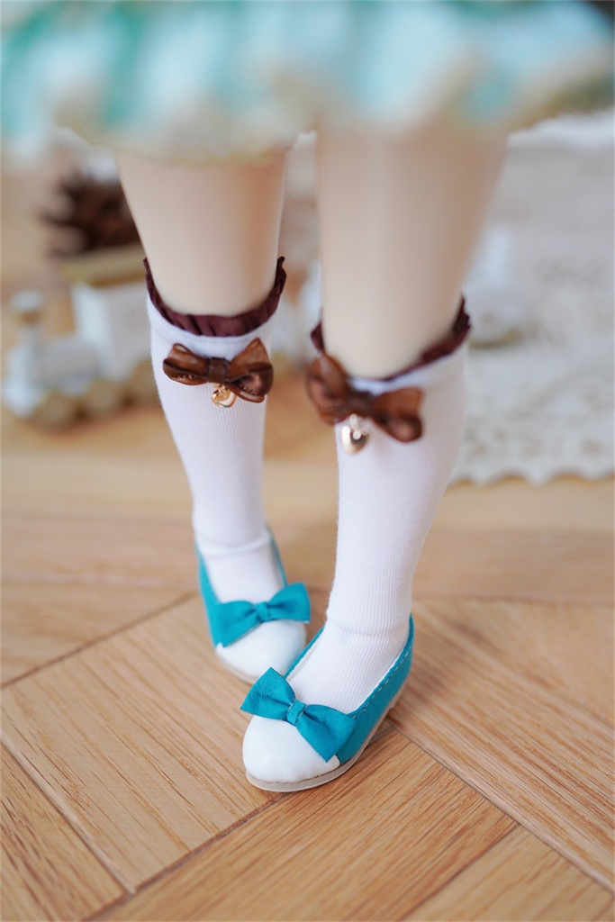 【カカ星球】【1/6】ドール靴　リボン付きパンプス