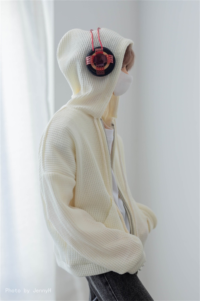 【カカ星球】【1/4、ID75】ドール服 ジップパーカー