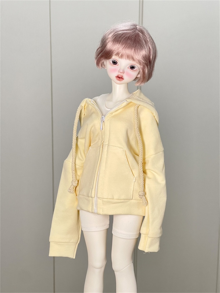 【カカ星球】【1/4、ID75】ドール服 ジップパーカー