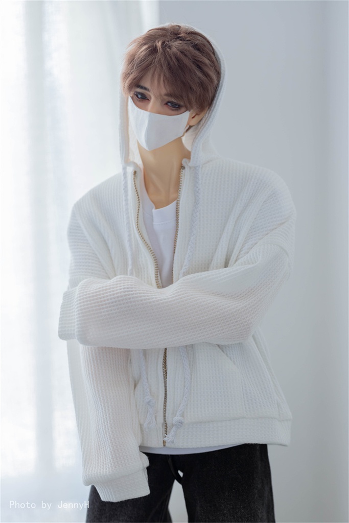 【カカ星球】【1/4、ID75】ドール服 ジップパーカー