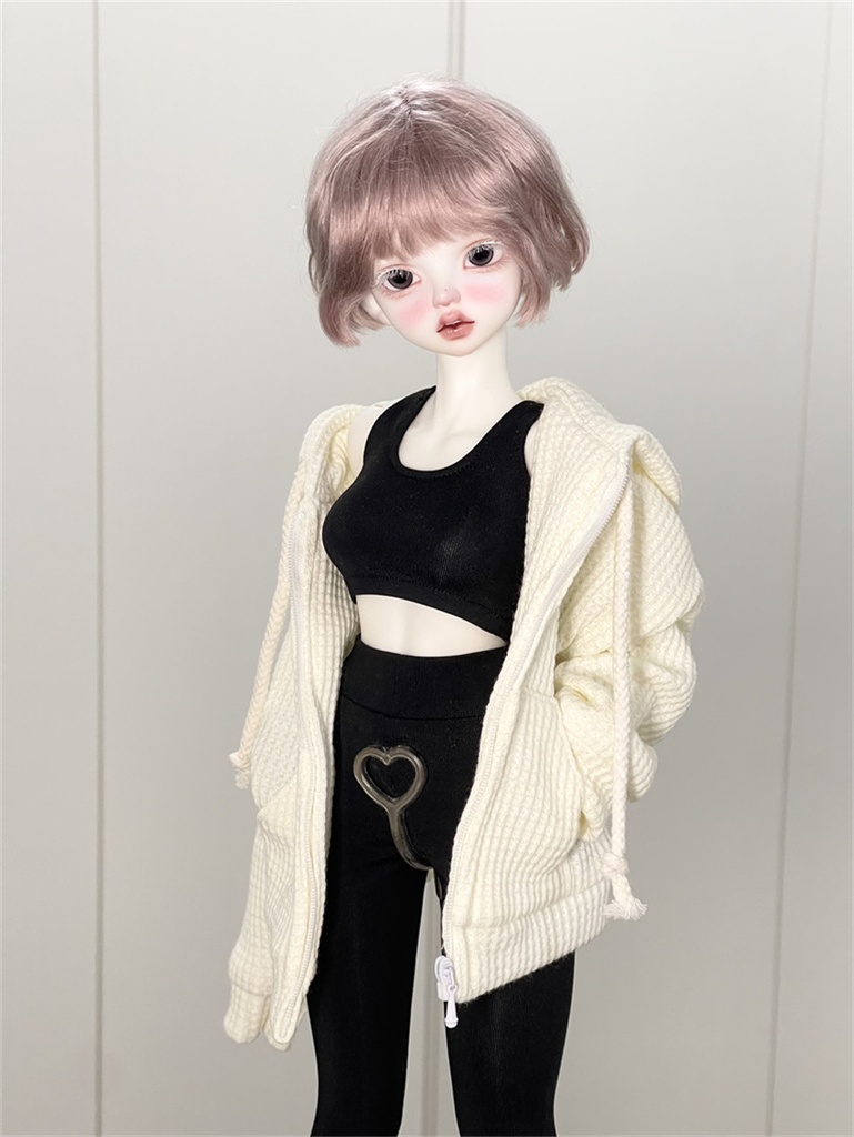 【カカ星球】【1/4、ID75】ドール服 ジップパーカー