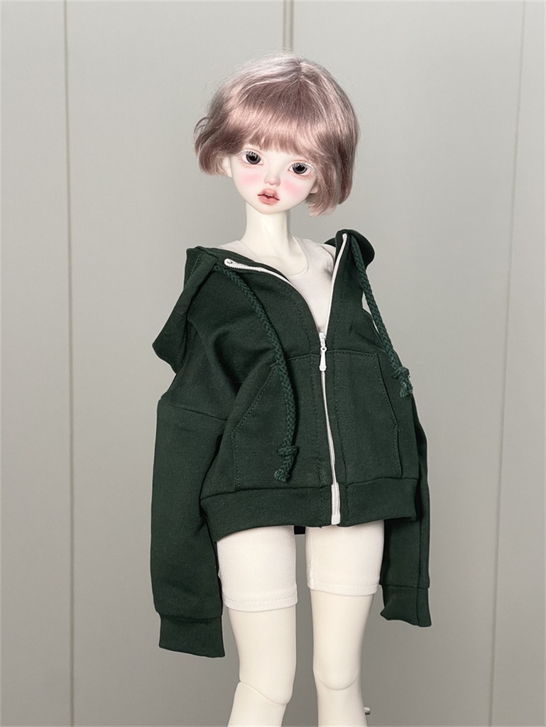 【カカ星球】【1/4、ID75】ドール服 ジップパーカー