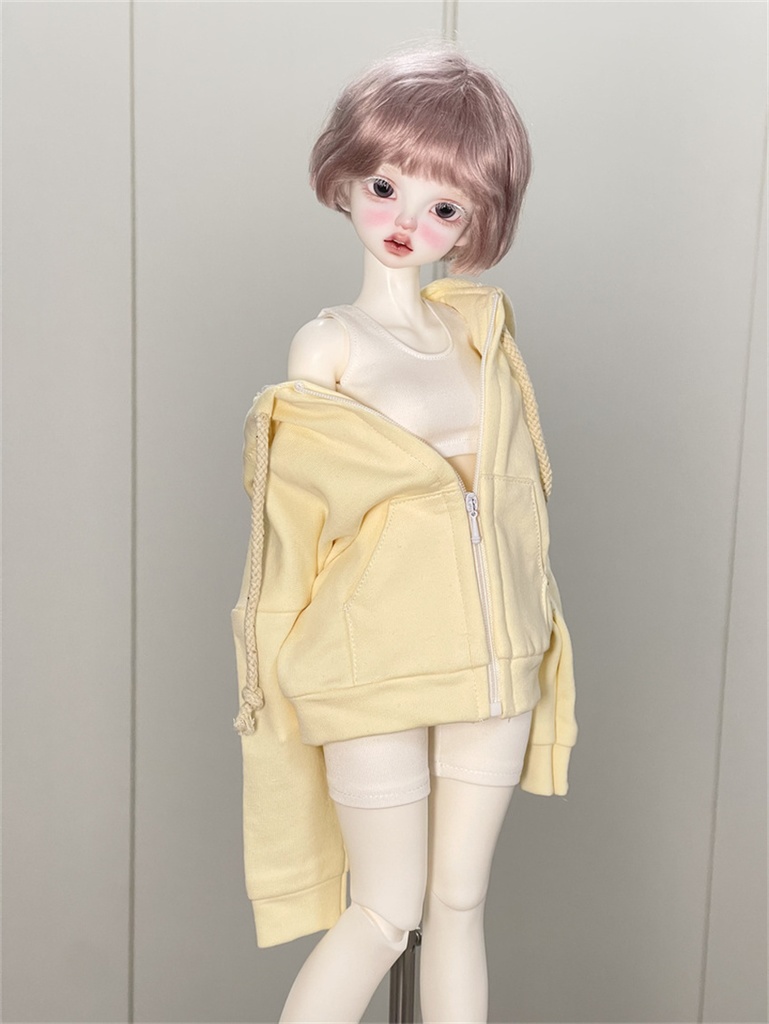 【カカ星球】【1/4、ID75】ドール服 ジップパーカー