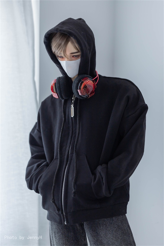 【カカ星球】【1/4、ID75】ドール服 ジップパーカー