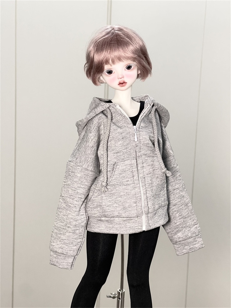 【カカ星球】【1/4、ID75】ドール服 ジップパーカー
