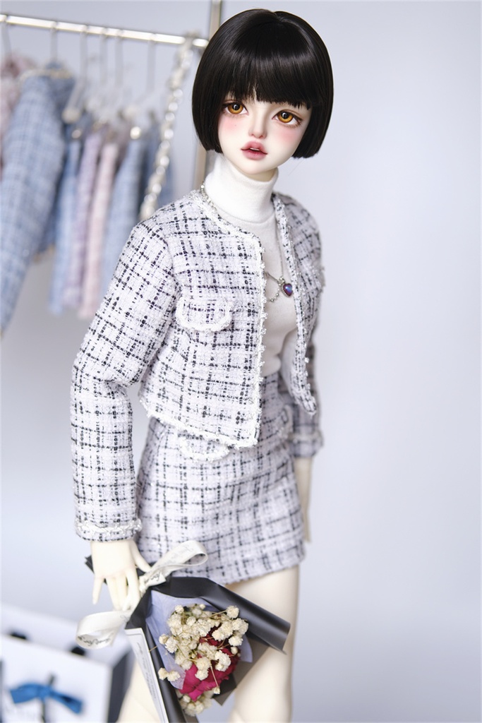 【カカ星球】【1/3】ドール服 ツイードセットアップ