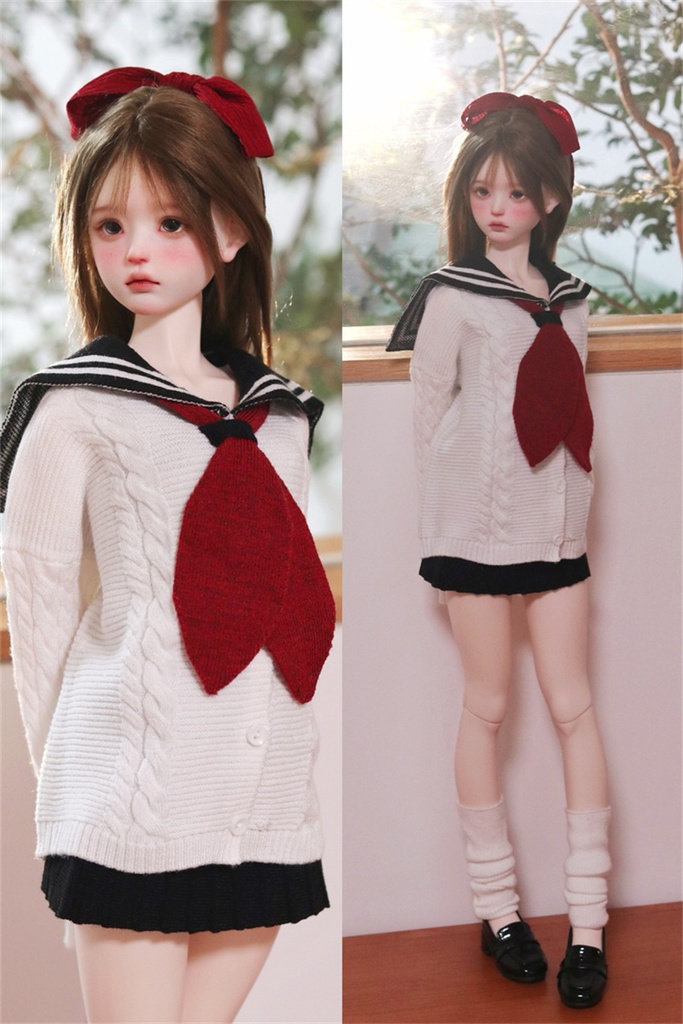 【カカ星球】【1/4,1/3】ドール服 ニットセーラー