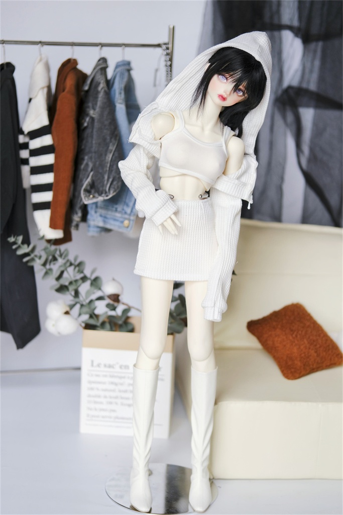 【カカ星球】【1/3,1/4】ドール服 ヘソ出しパーカーセット