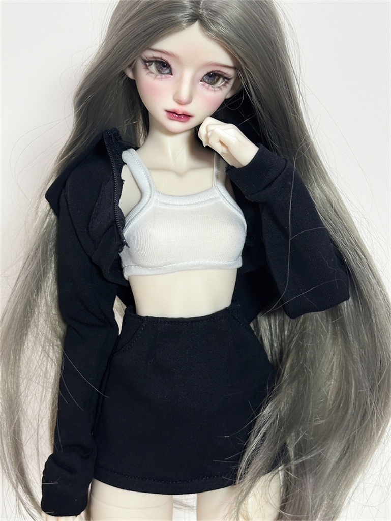 【カカ星球】【1/3,1/4】ドール服 ヘソ出しパーカーセット