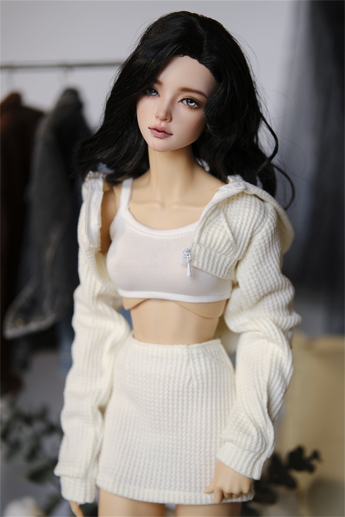 【カカ星球】【1/3,1/4】ドール服 ヘソ出しパーカーセット