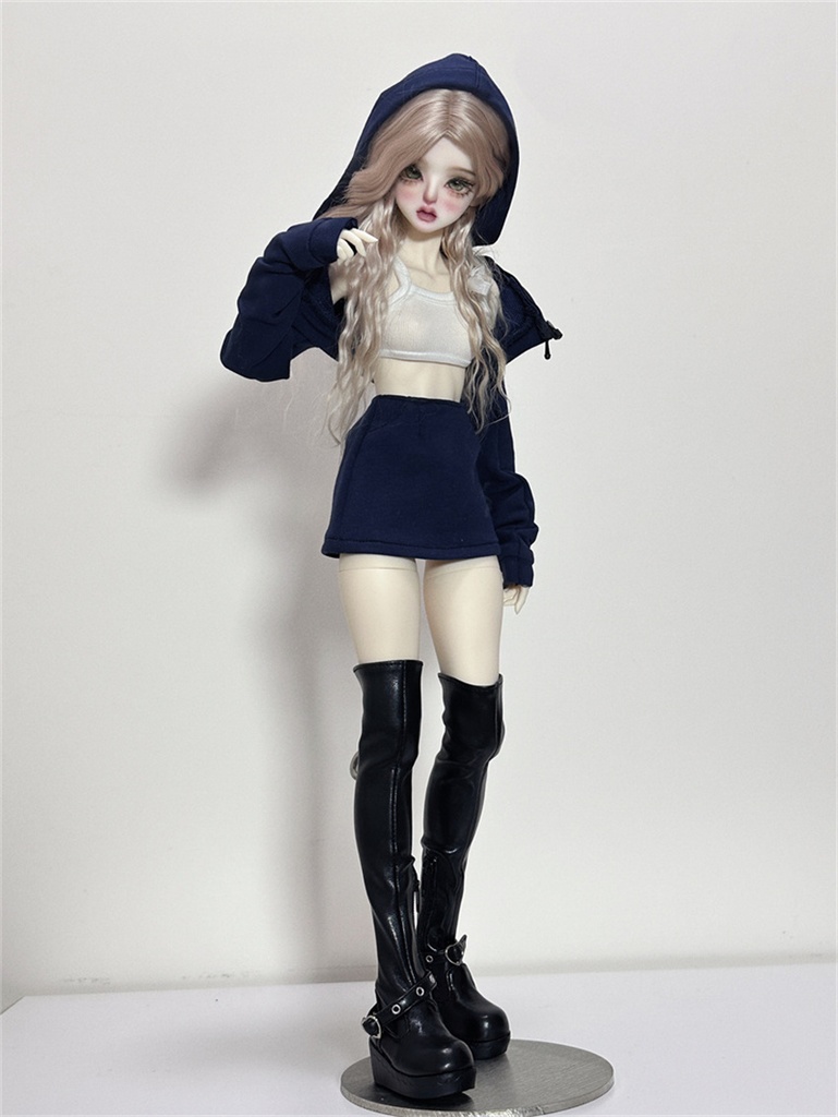 【カカ星球】【1/3,1/4】ドール服 ヘソ出しパーカーセット