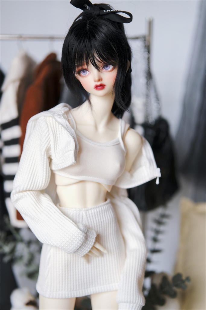 【カカ星球】【1/3,1/4】ドール服 ヘソ出しパーカーセット