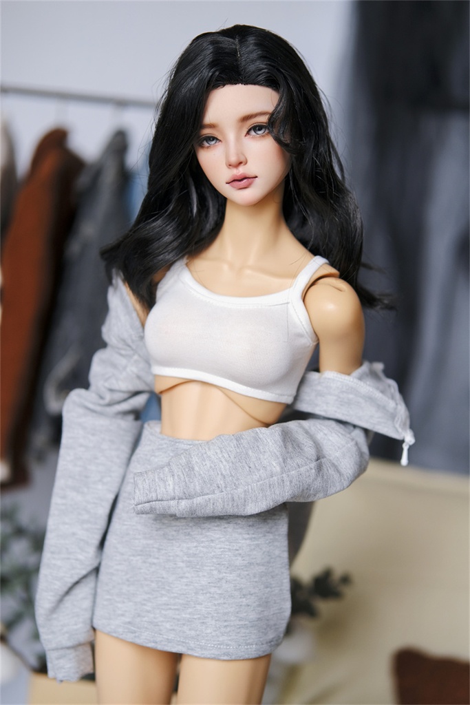 【カカ星球】【1/3,1/4】ドール服 ヘソ出しパーカーセット