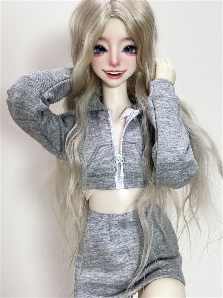 【カカ星球】【1/3,1/4】ドール服 ヘソ出しパーカーセット